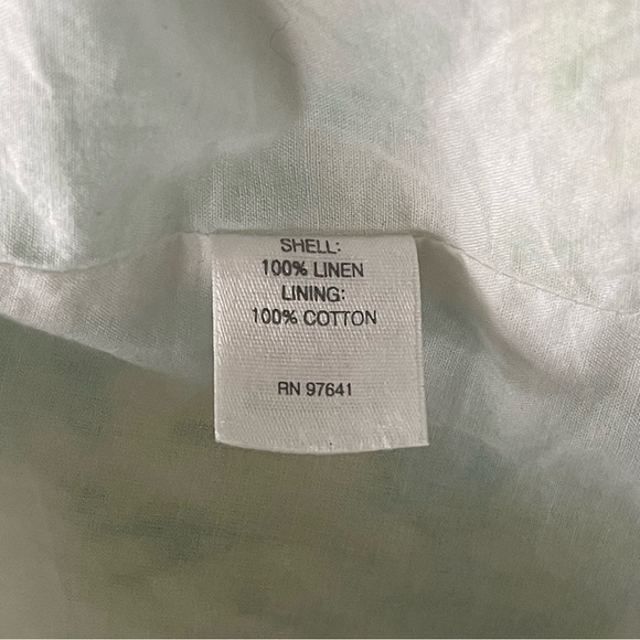 J. Jill Love Linen Coral Reef and Turtle Dress Sleeveless V-Neck Lined Large - Picture 11 of 15